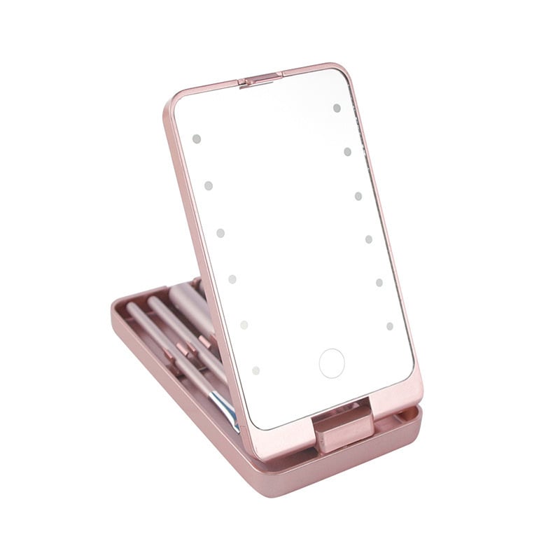 💖Travel Makeup Brush Set with LED light
