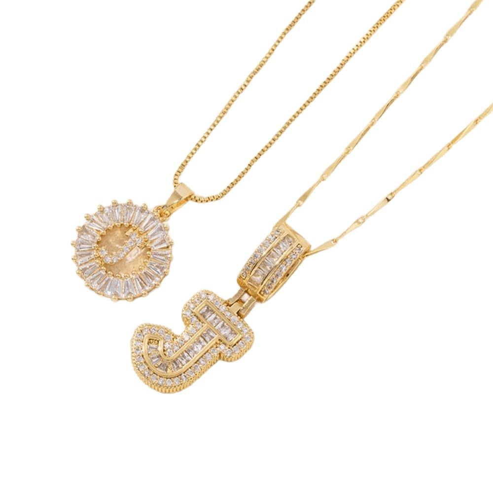 💍Last Day Only $12.99 & 2 Pack💍 Initial Letter Pendant Necklaces-Best Gift for your friends💝