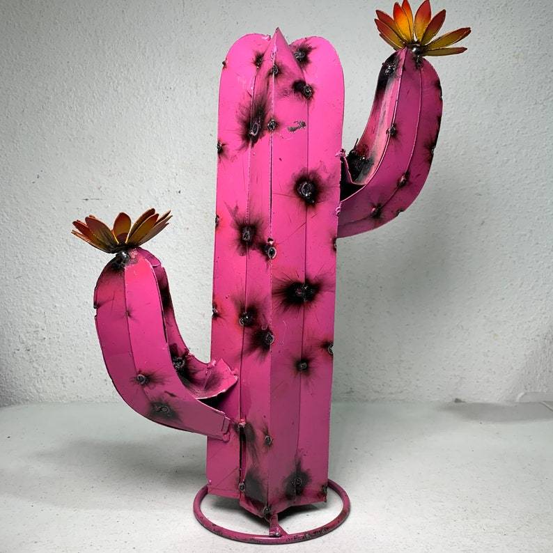 Mini Metal Saguaro Cactus - Garden Artšµ