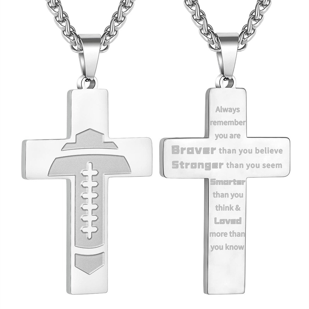 š„LAST DAY 49% OFF - American Football Cross Bible Pendant