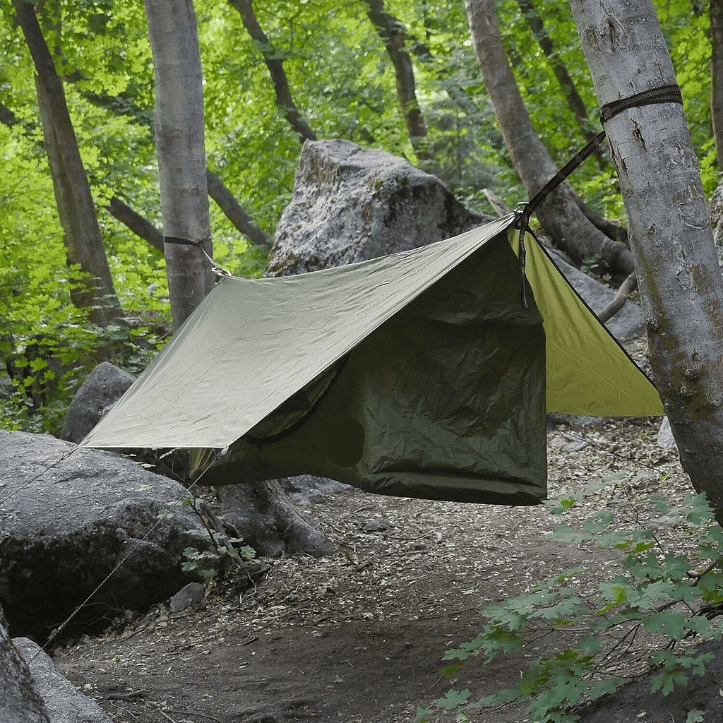 Lay-Flat Tent Waterproof, Bug Net|FREE Pad + Rainfly & free shipping