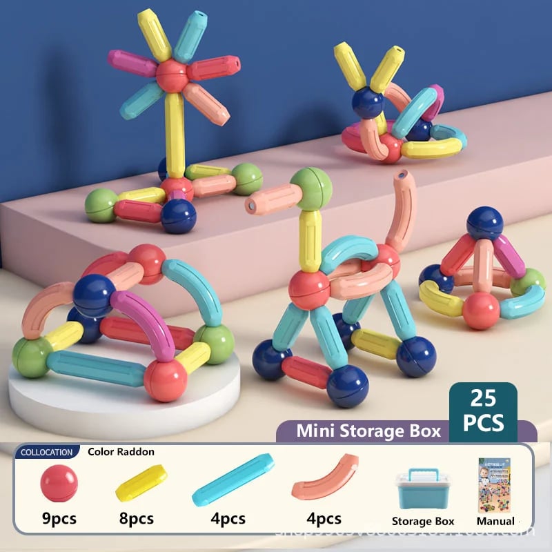 Last Day Special Sale 75% OFF -š„-Magnetic Balls and Rods Set Educational Magnet Building Blocks