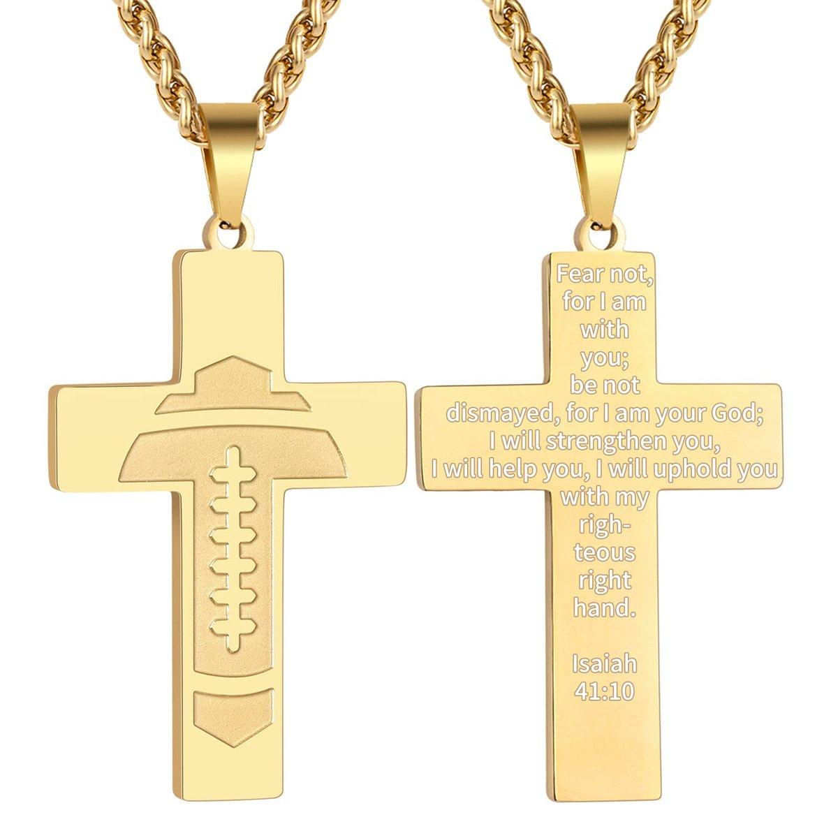 š„LAST DAY 49% OFF - American Football Cross Bible Pendant