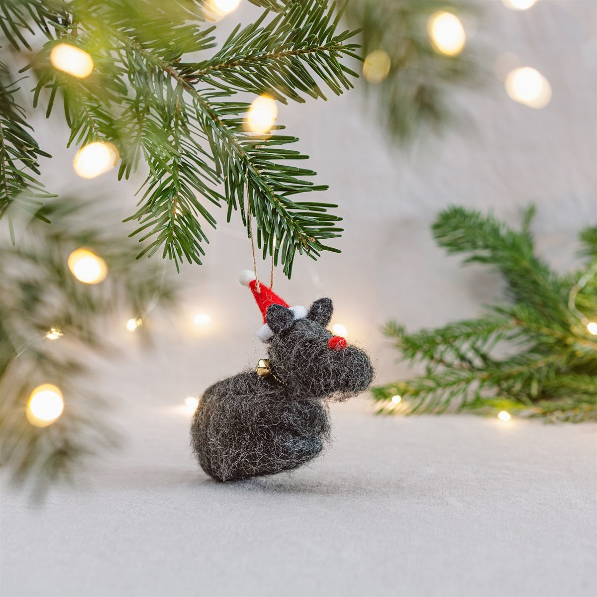 🎅Funny Felt Decoration with Christmas Hat