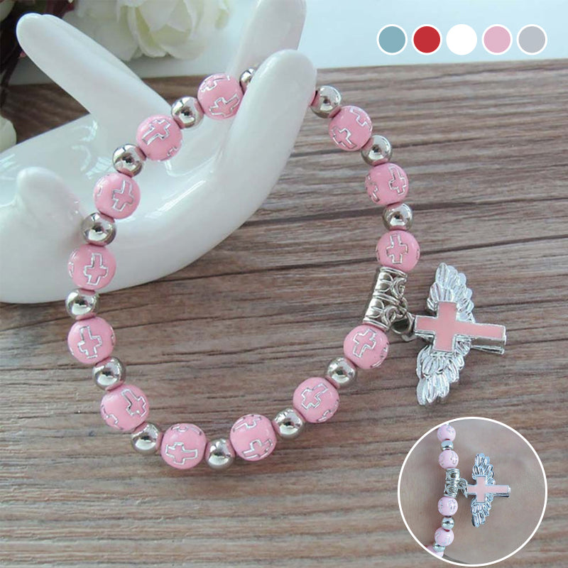 🎁2024 New Year Hot Sale🎁49% OFF🔥Angel Wing Cross Bracelet