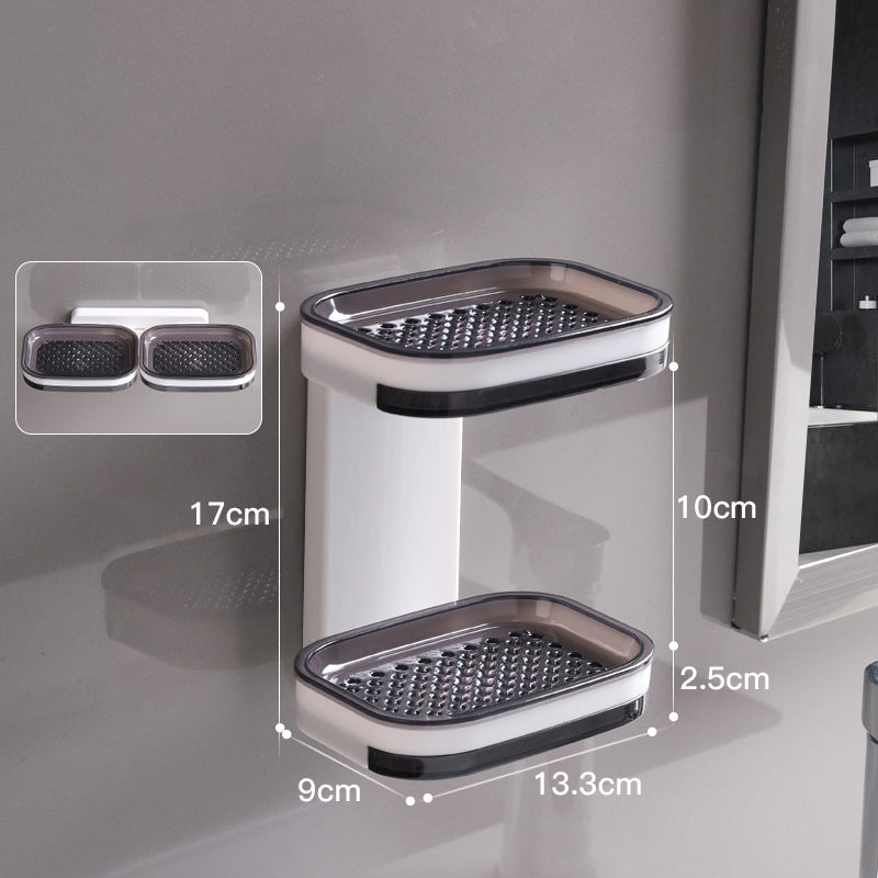 Double Soap Dish with Draining Tray