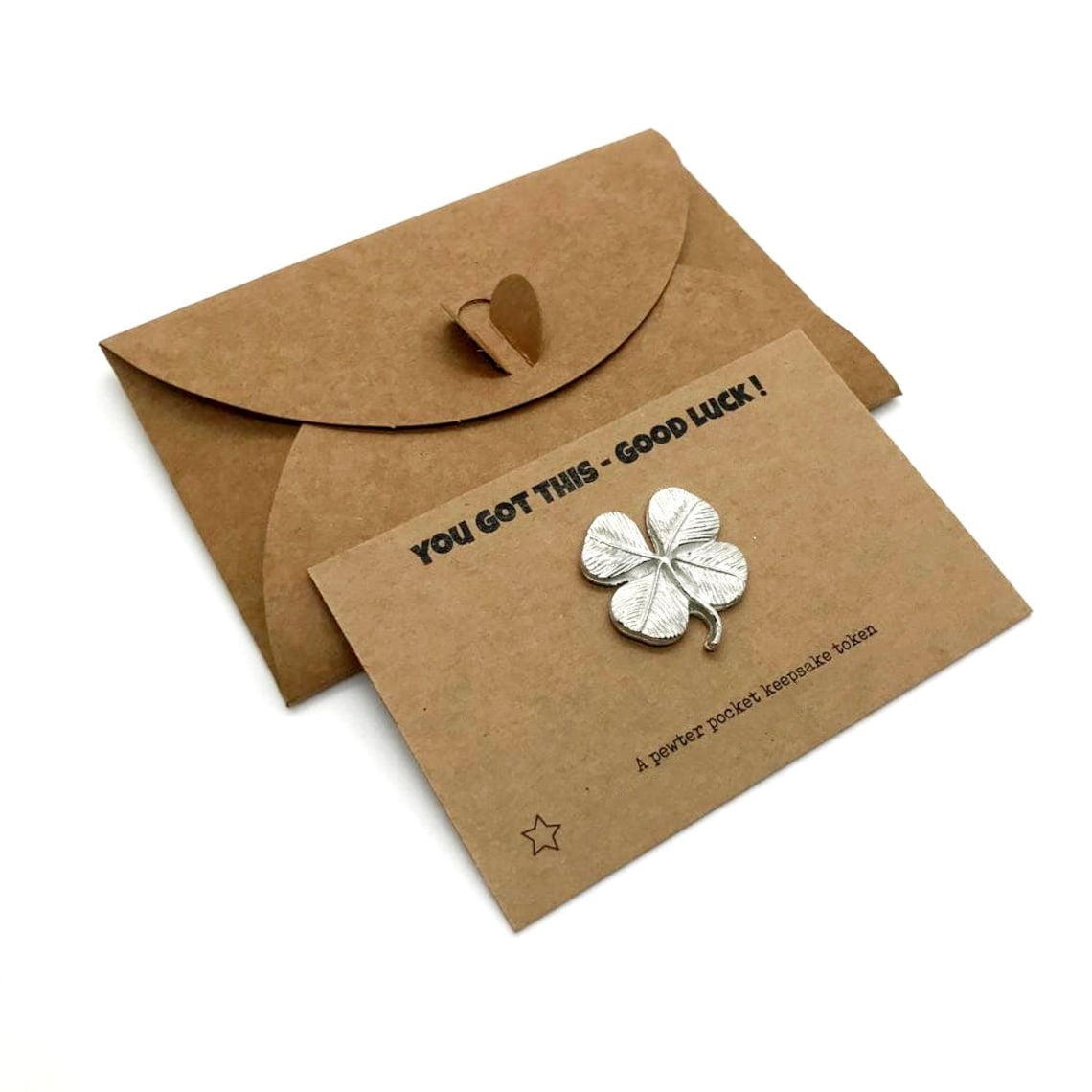 💝Pewter Heart Pocket Keepsake Token