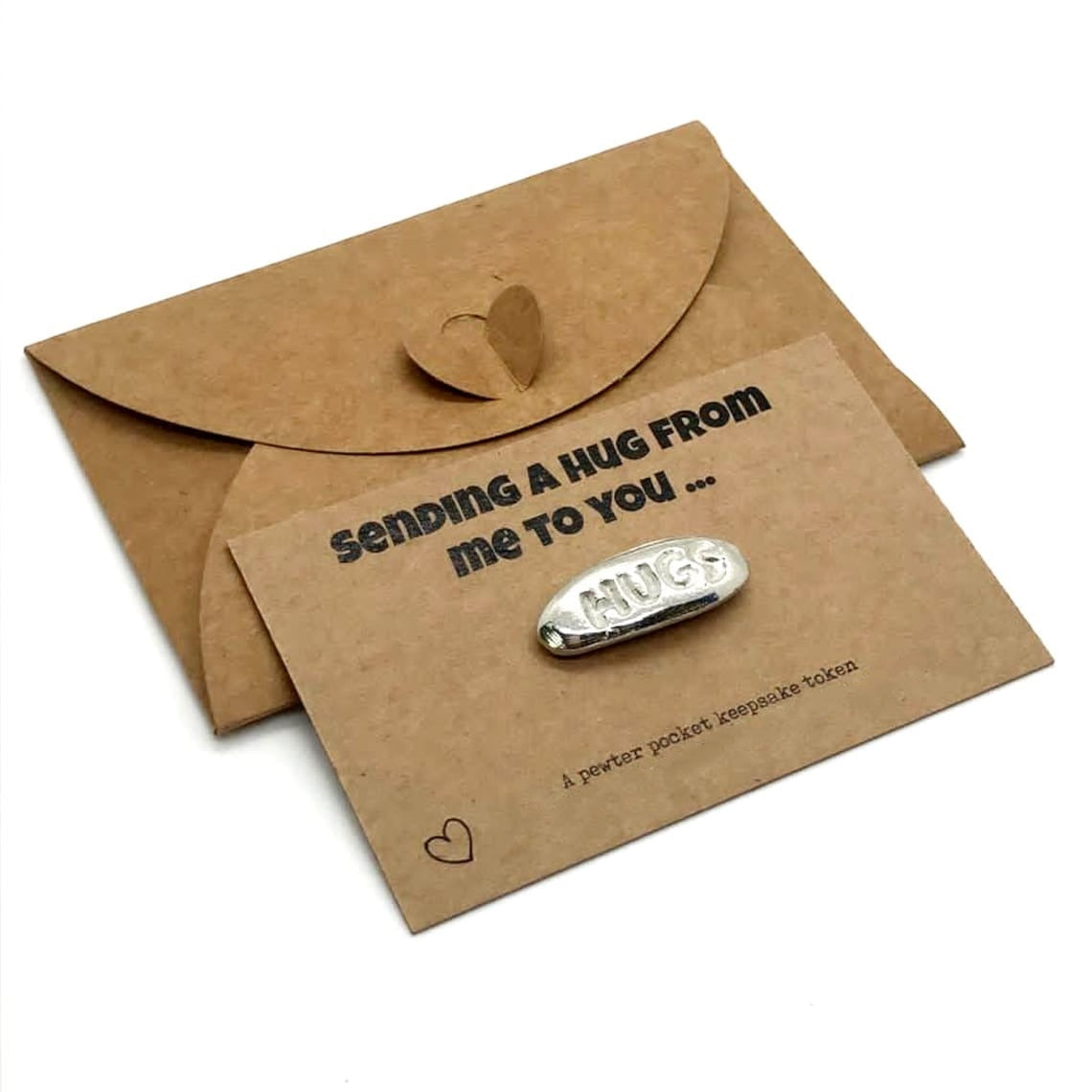 💝Pewter Heart Pocket Keepsake Token