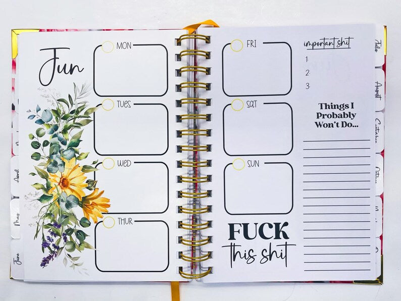 My Fucking Planner: The Ultimate Sweary Organizer! ๐