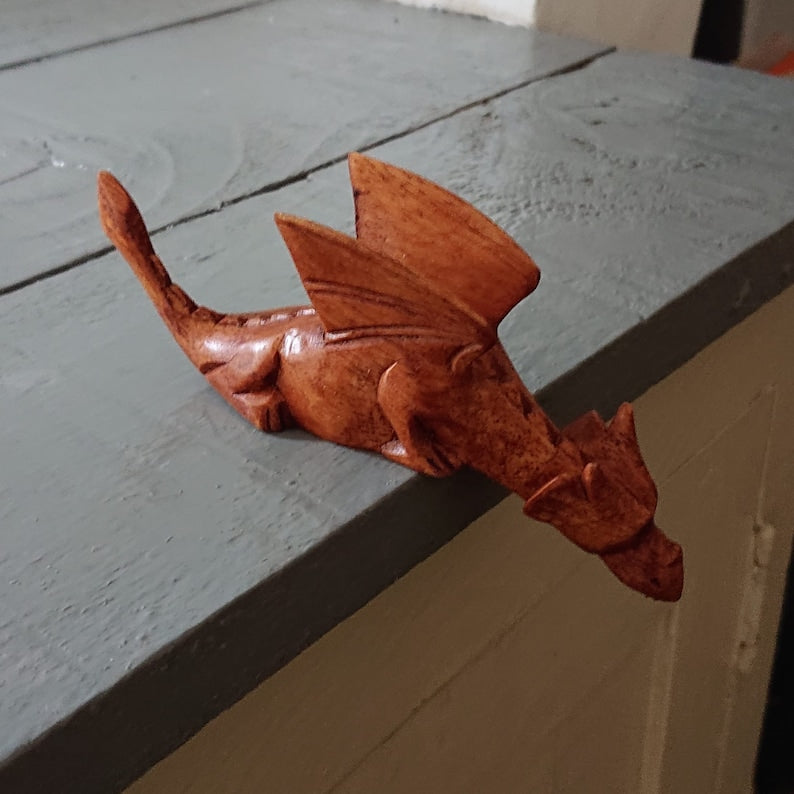 Handcarved Wooden Dragon