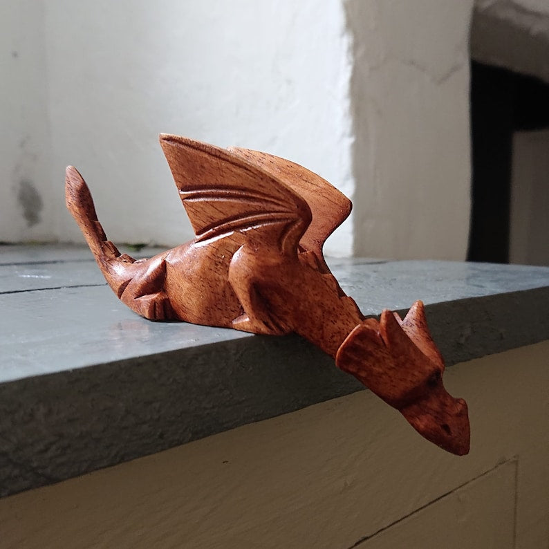 Handcarved Wooden Dragon