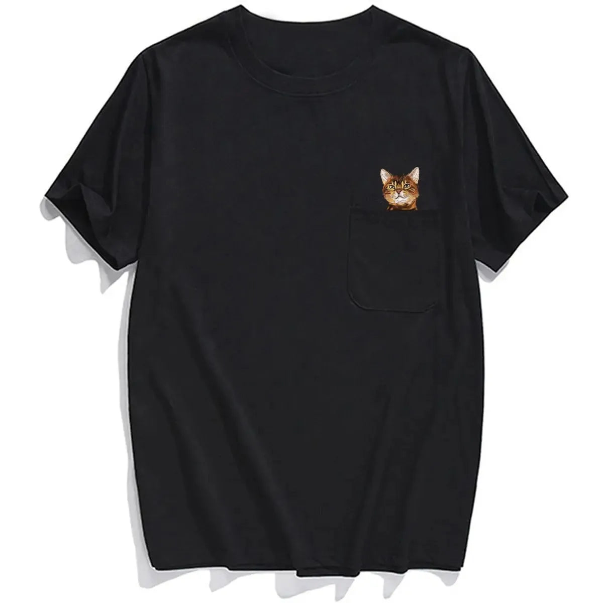😾🖕Pocket Middle Finger Cat T-Shirt