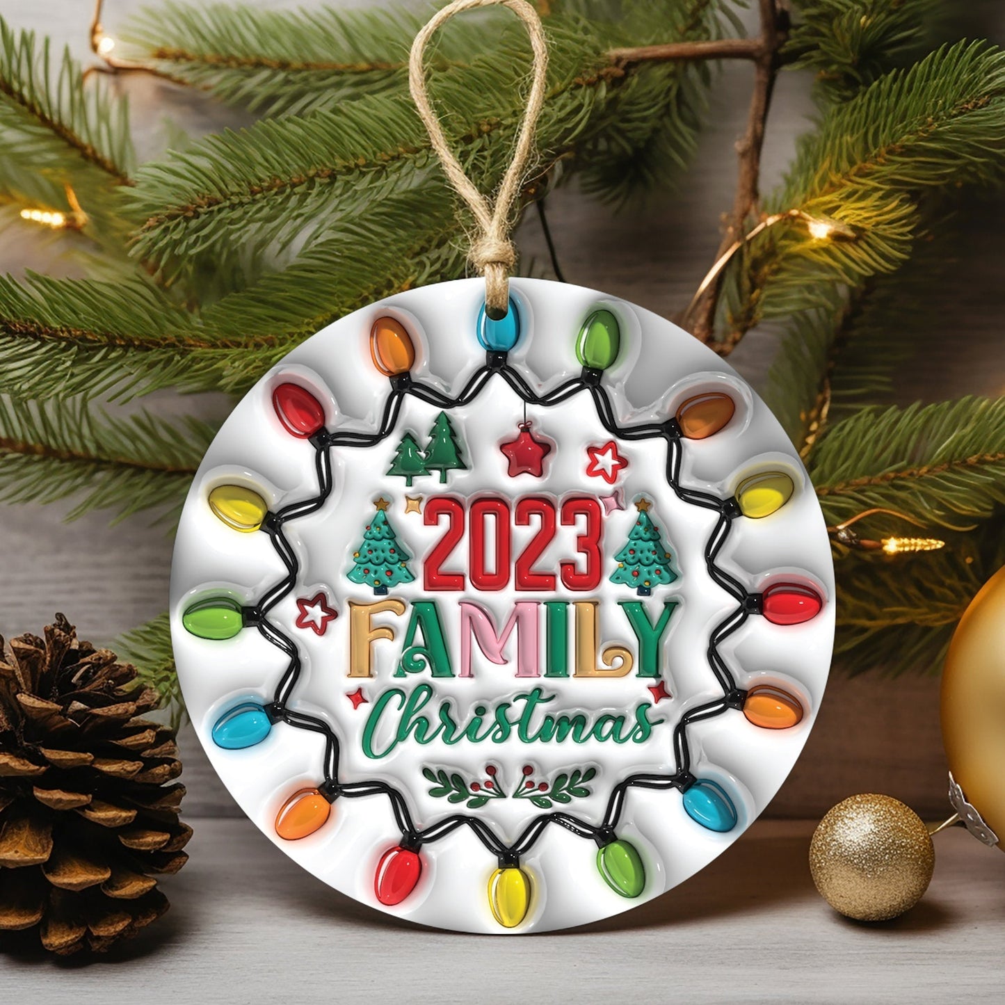 🔥CHRISTMAS PRE-SALE 50% OFF🎁BESTIES CHRISTMAS ROUND ORNAMENT