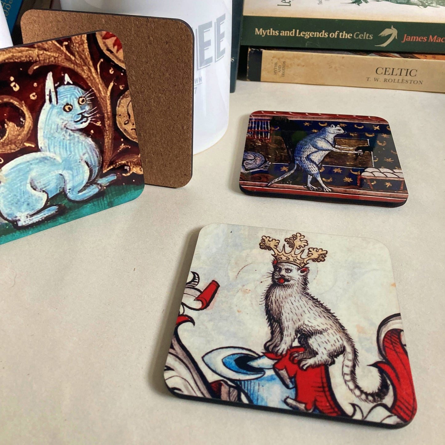 😺Medieval Cat Coasters🎁