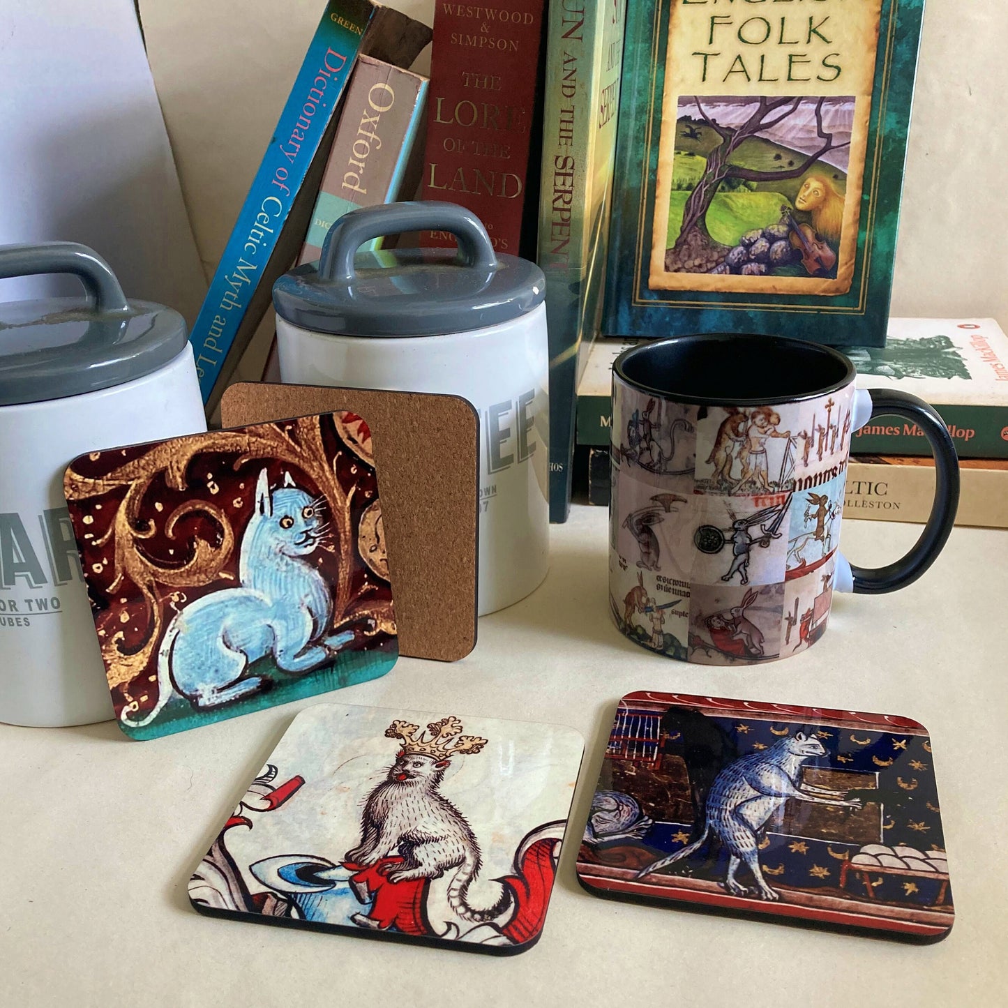 😺Medieval Cat Coasters🎁
