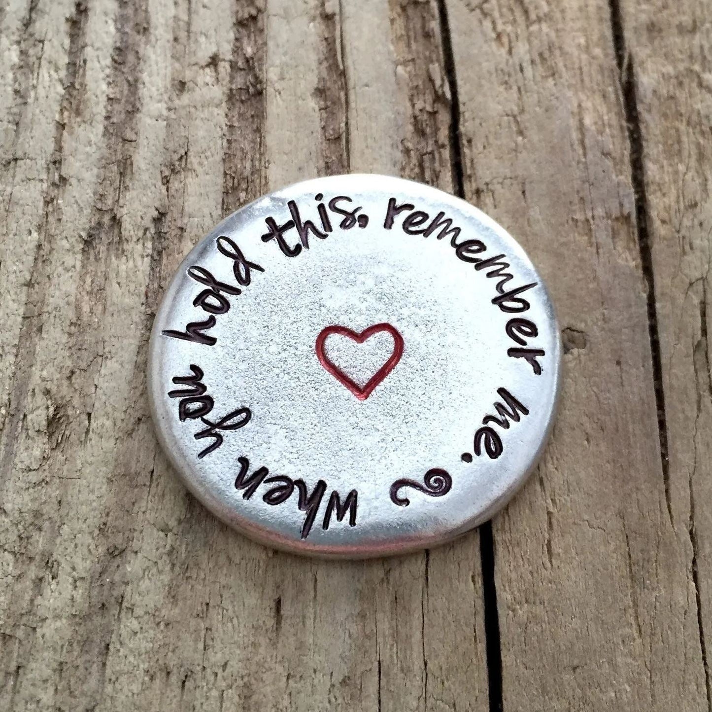🎄CHRISTMAS PREFERRED🎁 - HEARTFELT PEWTER POCKET TOKENS