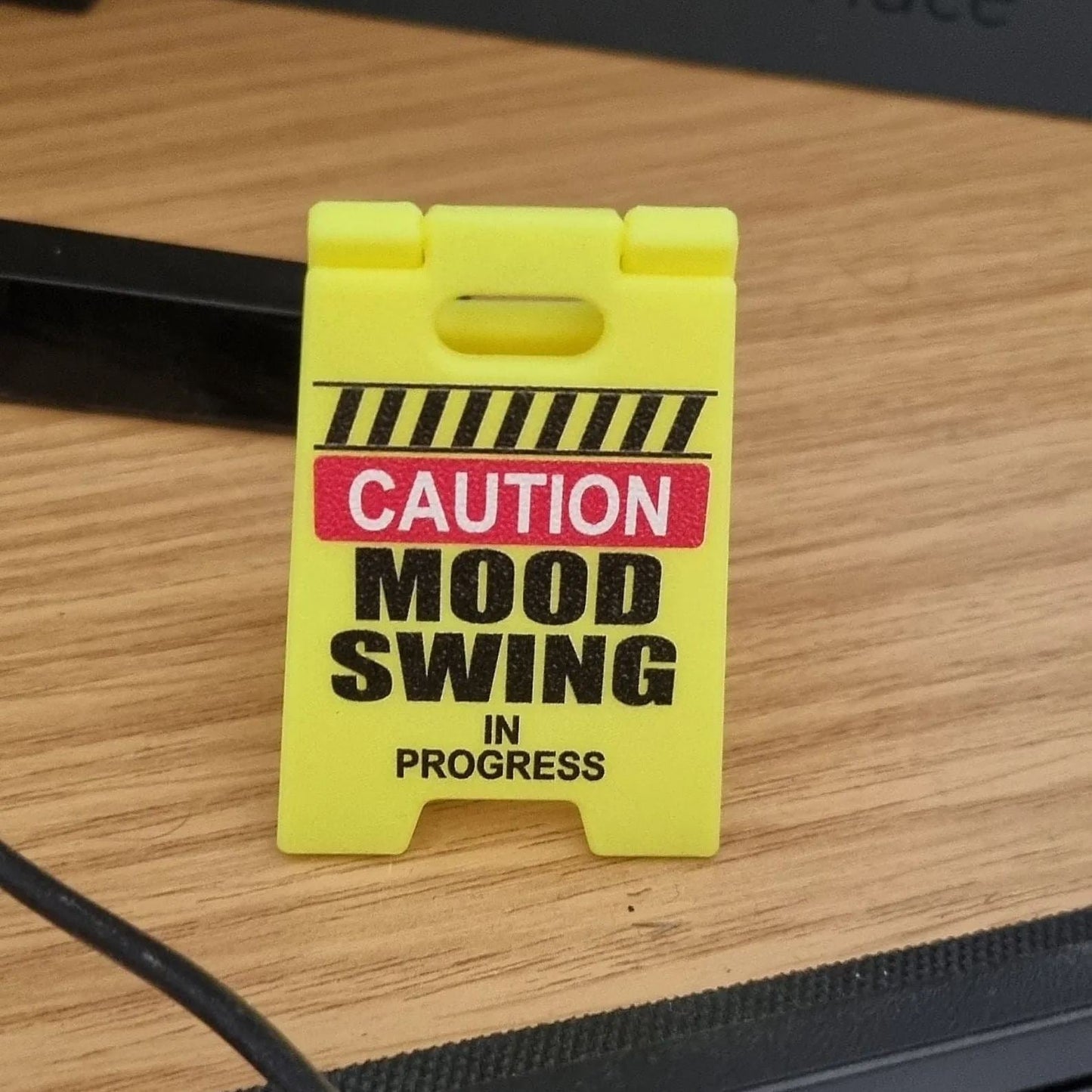 🤣Funny Desk Hazard Caution Sign