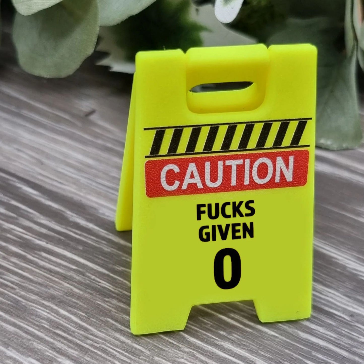 🤣Funny Desk Hazard Caution Sign