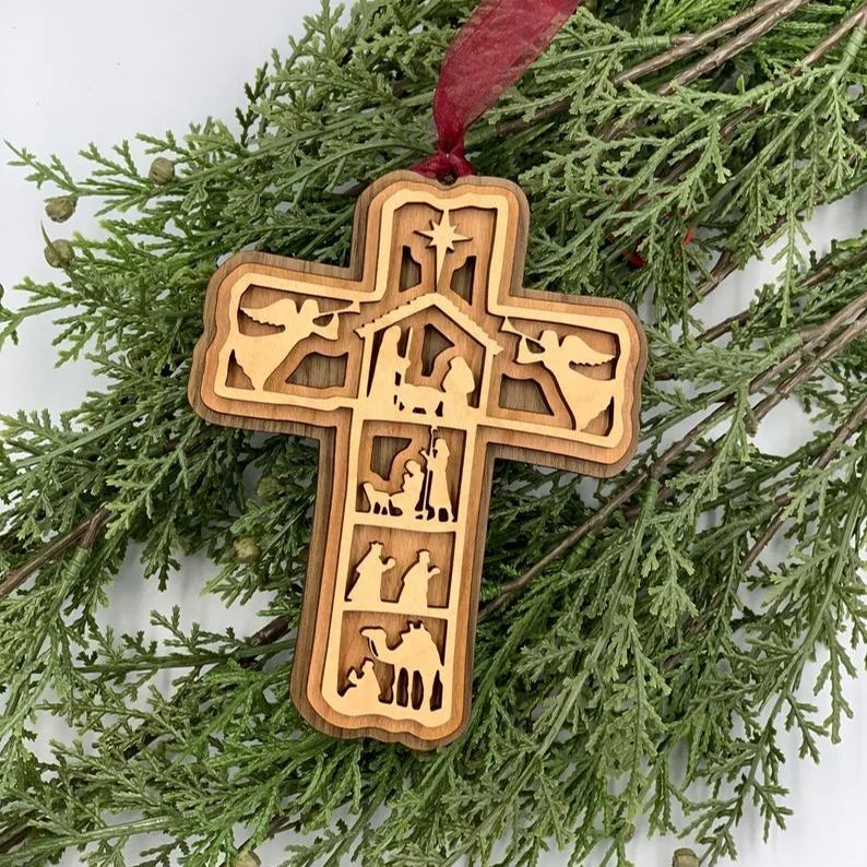 π
2024 Christmas Gift--Cross Nativity Ornament