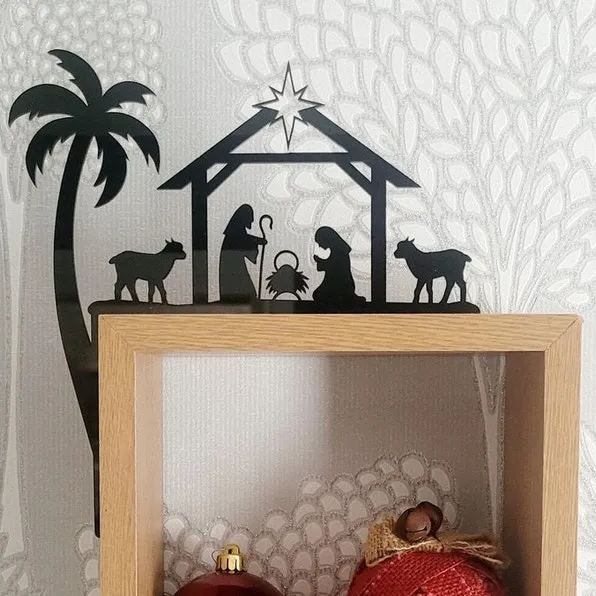 ๐ฒ2024 Christmas Gift 50% Off--Metal Nativity Scene Door Topper