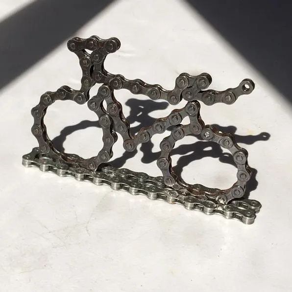 🎄Christmas Gift--Metal Bike Chain Ornament