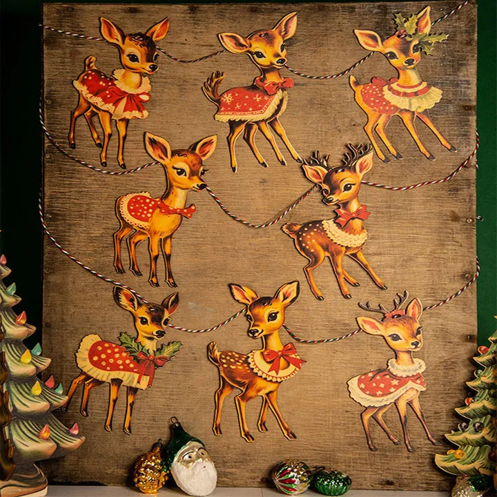 🎄Christmas Vintage Bunting Wooden