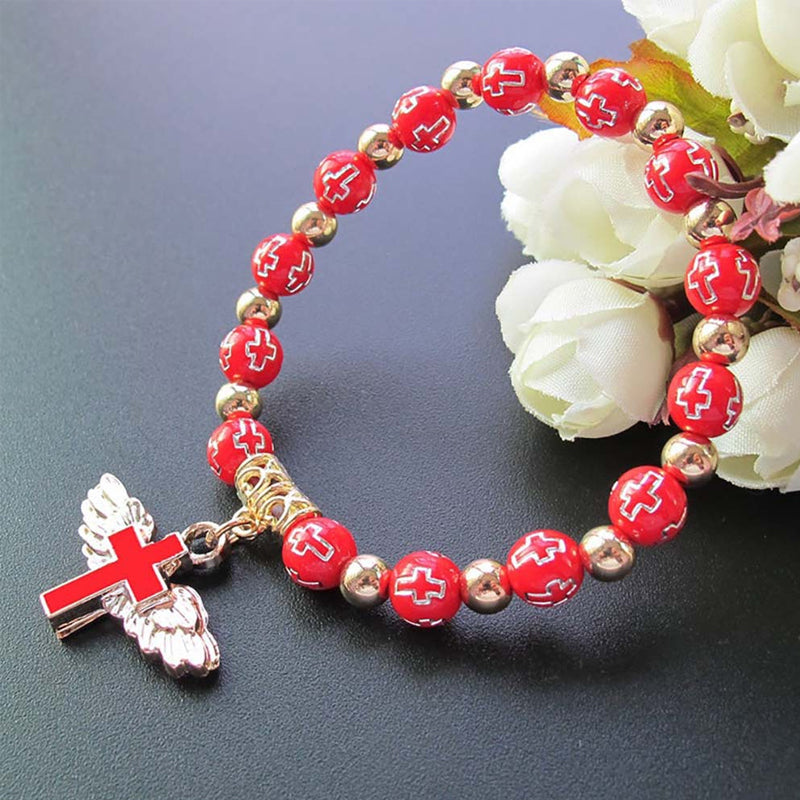 🎁2024 New Year Hot Sale🎁49% OFF🔥Angel Wing Cross Bracelet