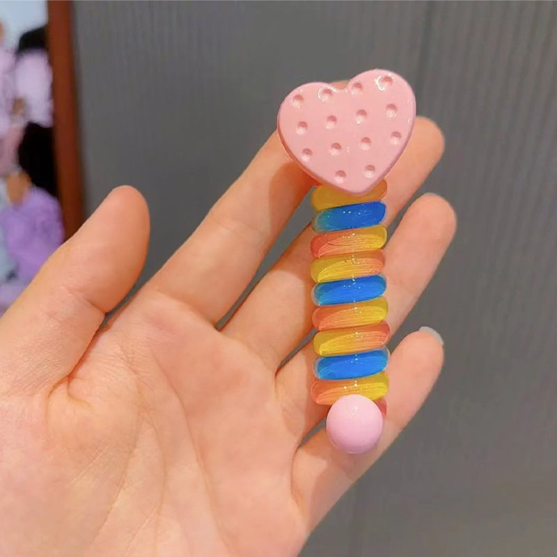 Early Christmas Sale🎄- Colorful Telephone Wire Hair Bands for Kids