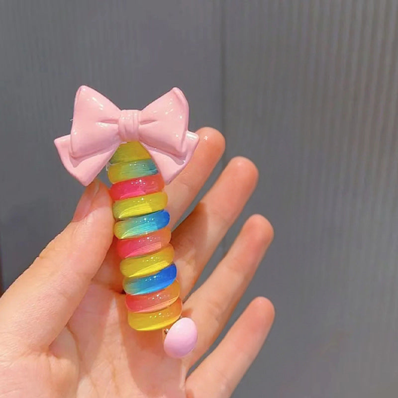 Early Christmas Sale🎄- Colorful Telephone Wire Hair Bands for Kids