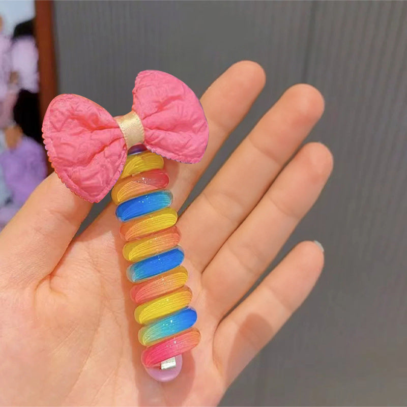 Early Christmas Sale🎄- Colorful Telephone Wire Hair Bands for Kids