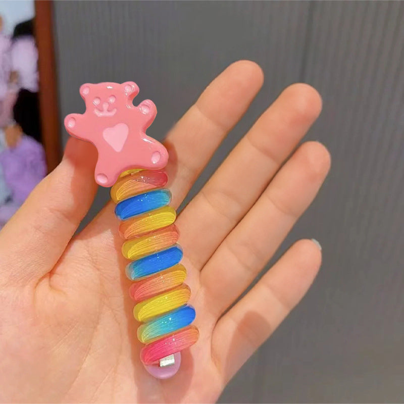 Early Christmas Sale🎄- Colorful Telephone Wire Hair Bands for Kids