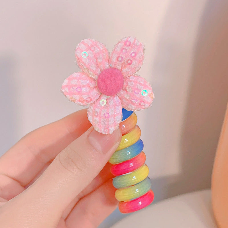 Early Christmas Sale🎄- Colorful Telephone Wire Hair Bands for Kids