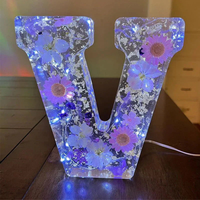 🌸Floral Resin Night Light