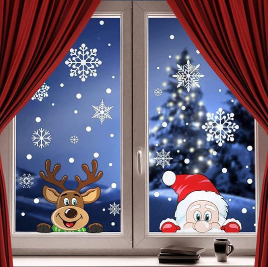 🎄Christmas static window🎅 decoration stickers