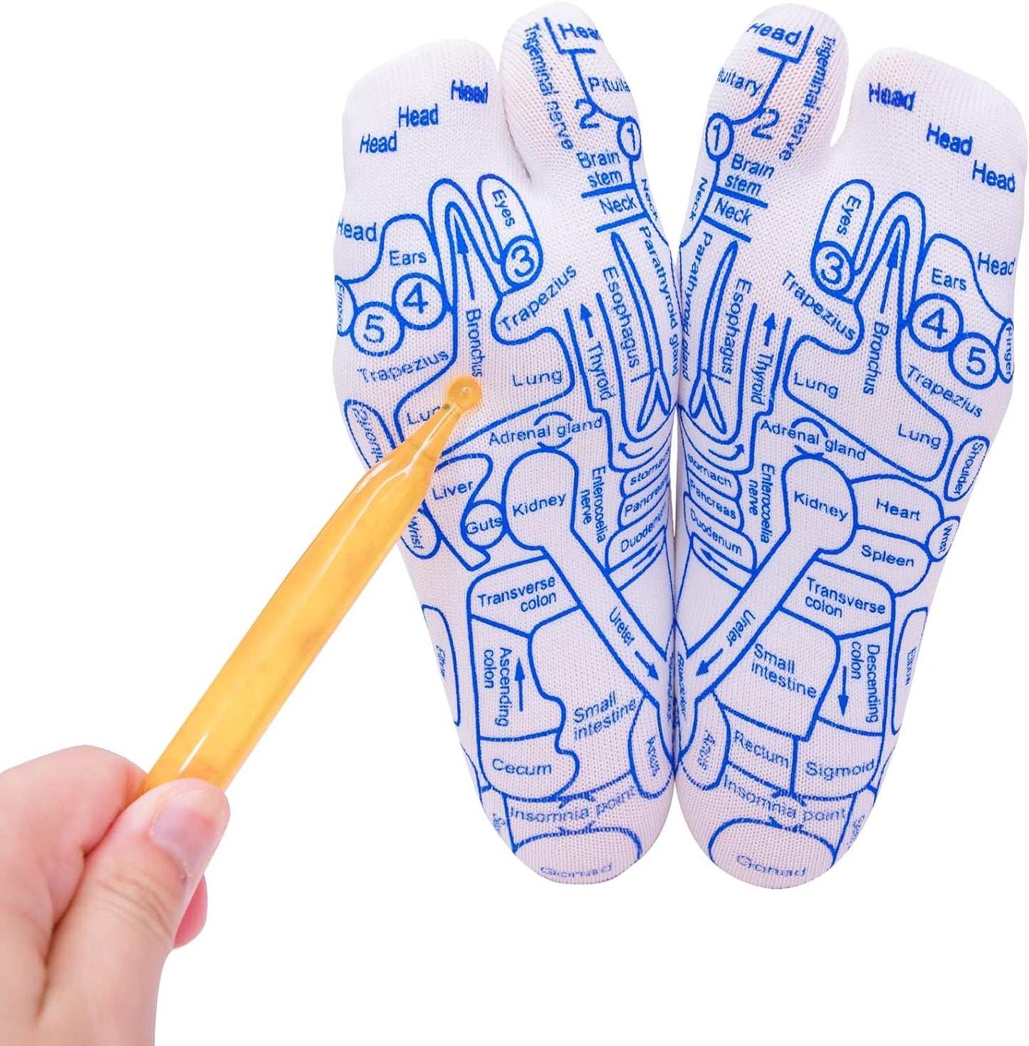 Reflexology Socks with Trigger Point Massage Tool