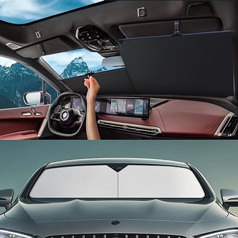 ✨Automatic retractable car sunshade
