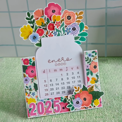 🌷Best Christmas Gift🎁--2025 Bloomy Flowers Desk Calendar📅