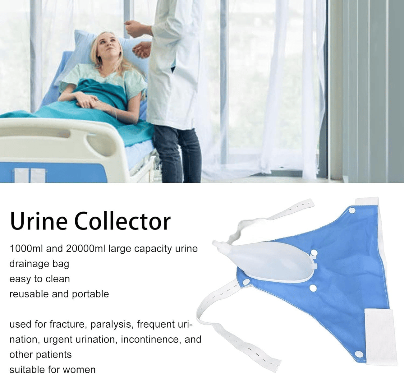 (🌲EARLY CHRISTMAS SALE - 49% OFF) Medical grade portable reusable urine drainage bag