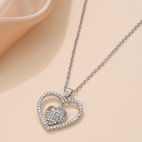 💕Always Heart To Heart Necklace👩❤️👧