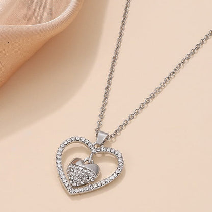 💕Always Heart To Heart Necklace👩❤️👧
