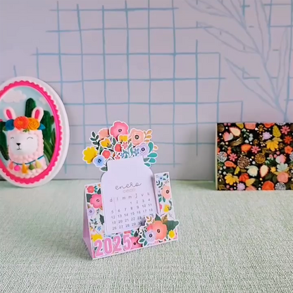 🌷Best Christmas Gift🎁--2025 Bloomy Flowers Desk Calendar📅