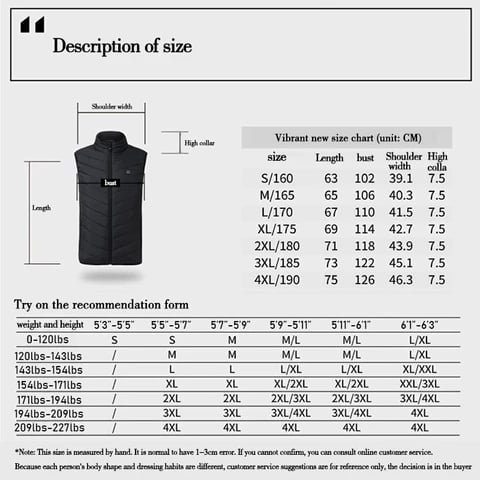 🔥 New Unisex Warming Heated Vest 🔥