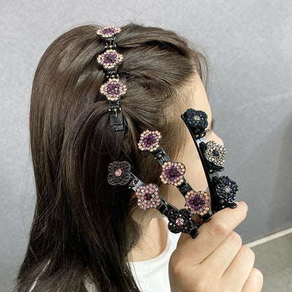 ✨Sparkling Crystal Stone Braided Hair Clips✨