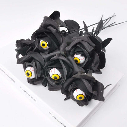 💀Devil Eye Black Rose Stem Decoration🌹 (BUY 5 GET 5 FREE)💥