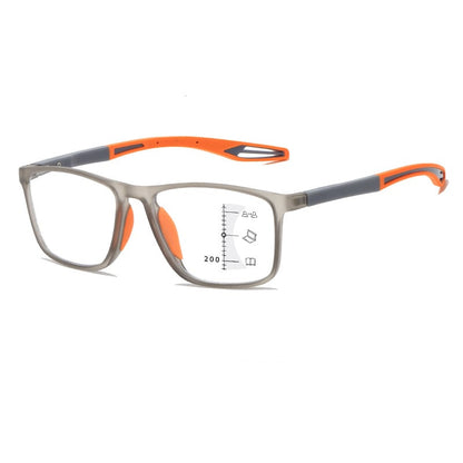 SPORTS TR SQUARE FRAME ULTRA-LIGHT ANTI-BLUE LIGHT READING GLASSES