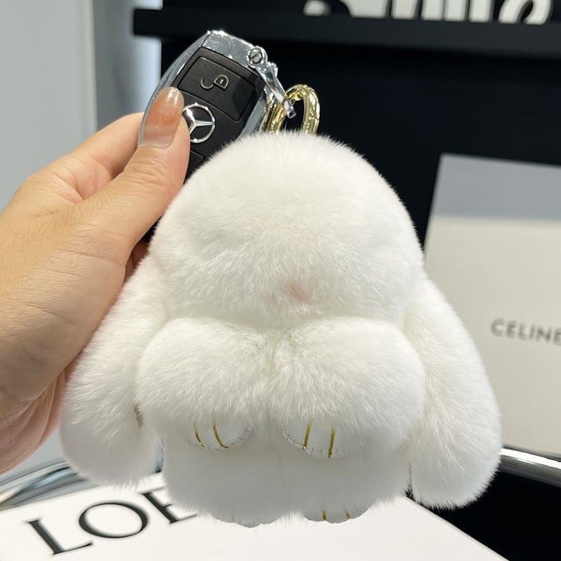 💕🐰 Handmade Soft Bunny PomPom Charms（🎁Boxed Edition）
