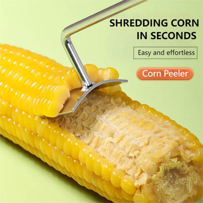2025 NEW Long Handle Stainless Steel Corn Stripping Tool