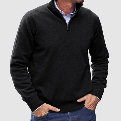 🔥Last Day 49% Off👔Men's Warm Zipper Basic Sweater