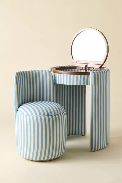 Mirror Vanity & Stool Set