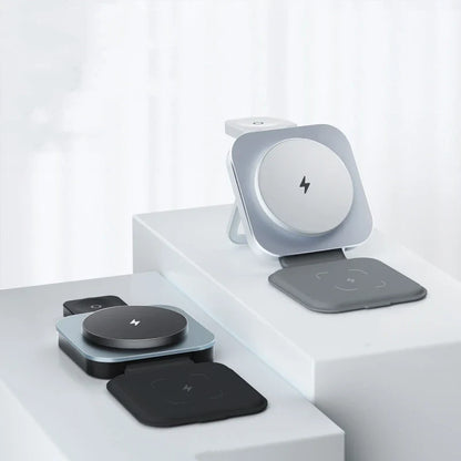 3-in-1 Wireless Charger for Phone, Watch, and Earbuds – MagSafe Ready